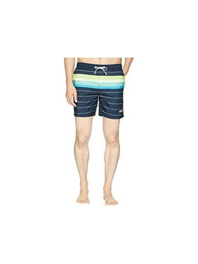 Original Penguin Mens Striped Fixed Volley Swim Short